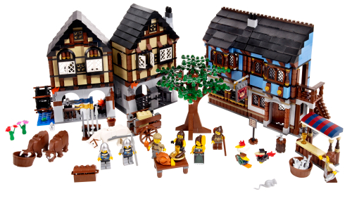 10193 Medieval Market Village Sets