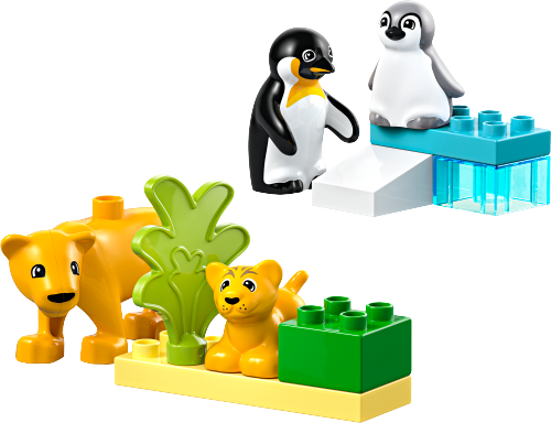 Wild Animal Families: Penguins & Lions Sets