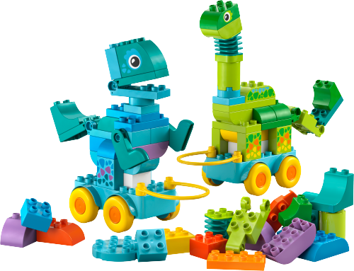 3 in 1 Dinosaurs on Wheels Sets