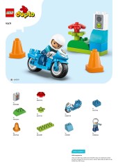 Blue Police Motorcycle Sets
