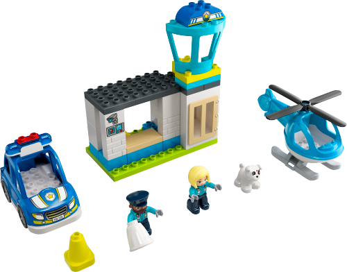 10959 Police Station & Helicopter Sets
