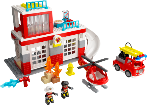 10970 Fire Station & Helicopter Sets