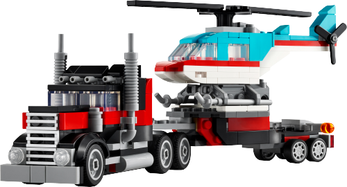 31146 Flatbed Truck with Helicopter Sets