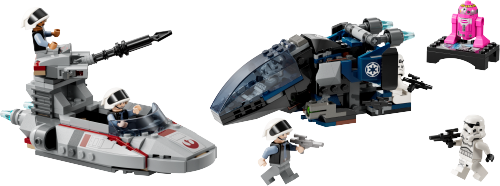 Imperial Dropship vs. Rebel Scout Speeder Sets