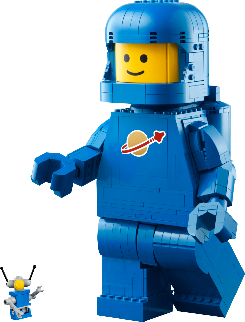 Up-Scaled Blue Astronaut Minifigure Sets