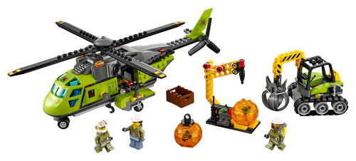 60123 Volcano Supply Helicopter Sets