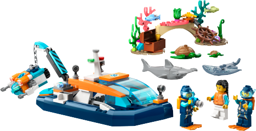 60377 Explorer Diving Boat Sets