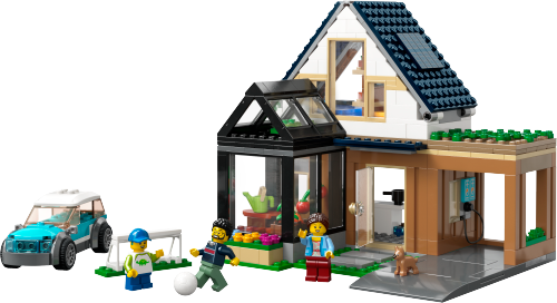 60398 Family House and Electric Car Sets