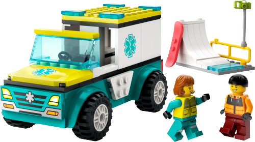 60403 Emergency Ambulance and Snowboarder Sets