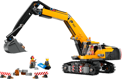 60420 Yellow Construction Excavator Sets