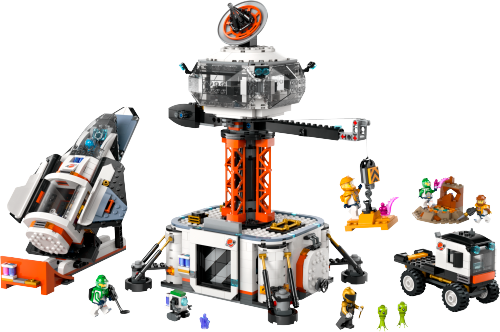 60434 Space Base and Rocket Launchpad Sets