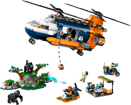 60437 Jungle Explorer Helicopter at Base Camp Sets