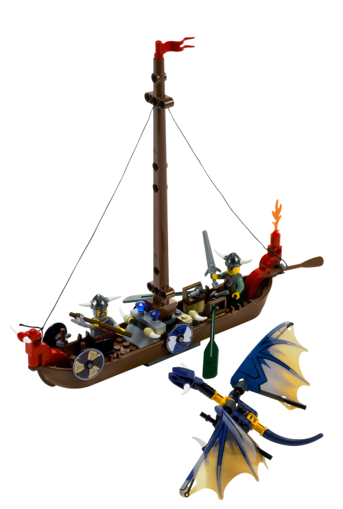 7016 Viking Boat against the Wyvern Dragon Sets