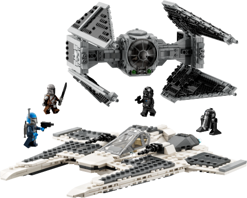 75348 Mandalorian Fang Fighter vs. TIE Interceptor Sets