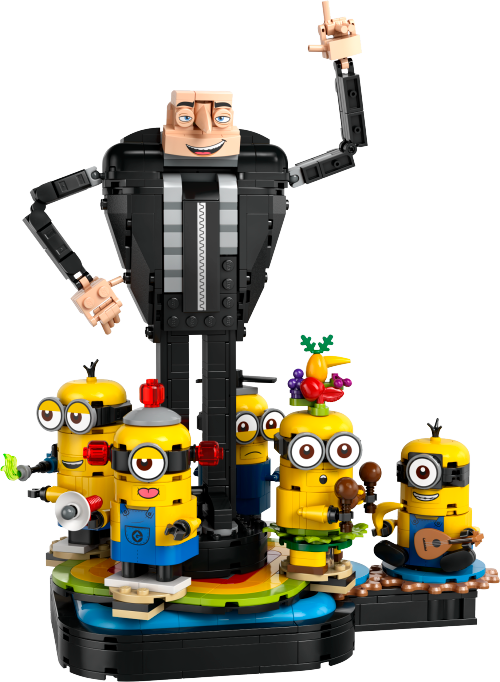 Brick-Built Gru and Minions Sets