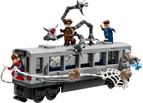 Spider-Man vs. Doc Ock Subway Train Scene Sets