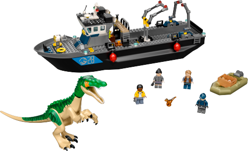 76942 Baryonyx Dinosaur Boat Escape Sets