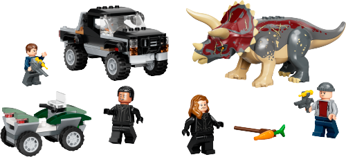 76950 Triceratops Pick-up Truck Ambush Sets