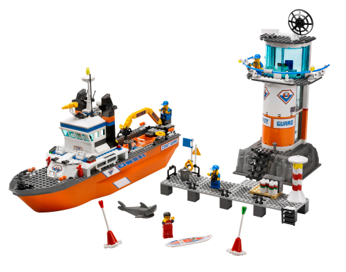 7739 Coast Guard Patrol Boat & Tower Sets