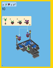 LEGO 10243 instructions page 8 – build guide