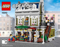 LEGO 10243 instructions page 1 – build guide