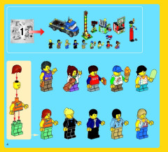 LEGO 10244 instructions page 4 – build guide