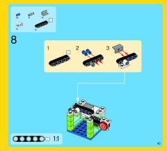 LEGO 10244 instructions page 43 – build guide