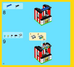 LEGO 10244 instructions page 52 – build guide