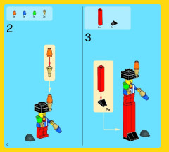 LEGO 10244 instructions page 6 – build guide