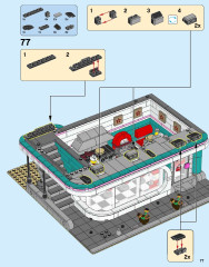 LEGO 10260 instructions page 77 – build guide