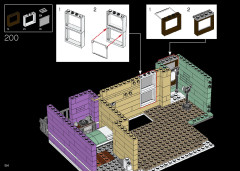 LEGO 10278 instructions page 154 – build guide