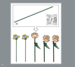 LEGO 10280 instructions page 14 – build guide