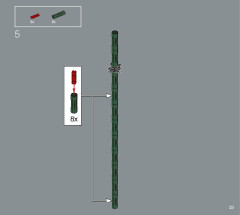 LEGO 10280 instructions page 33 – build guide