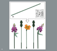 LEGO 10280 instructions page 36 – build guide