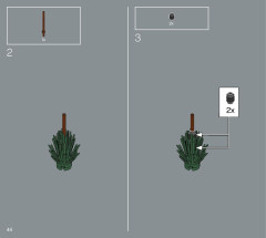 LEGO 10280 instructions page 44 – build guide