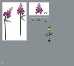 LEGO 10280 instructions page 48 – build guide