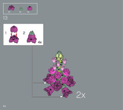 LEGO 10280 instructions page 54 – build guide