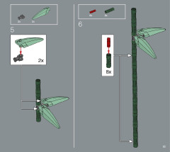 LEGO 10280 instructions page 61 – build guide
