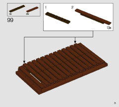 LEGO 10281 instructions page 71 – build guide