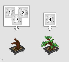 LEGO 10281 instructions page 8 – build guide