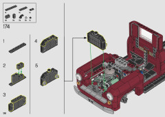 LEGO 10290 instructions page 128 – build guide