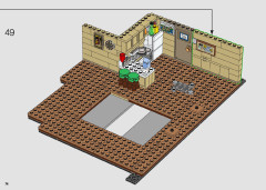 LEGO 10292 instructions page 74 – build guide