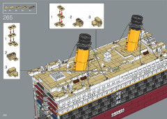 LEGO 10294 instructions page 206 – build guide