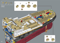 LEGO 10294 instructions page 260 – build guide