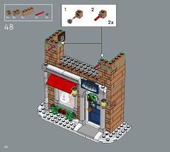 LEGO 10308 instructions page 46 – build guide