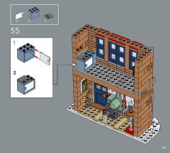 LEGO 10308 instructions page 53 – build guide