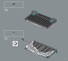 LEGO 10308 instructions page 71 – build guide