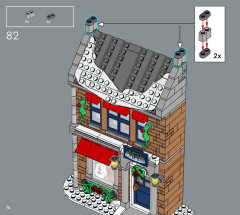 LEGO 10308 instructions page 74 – build guide