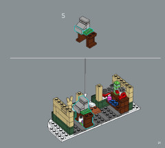 LEGO 10308 instructions page 21 – build guide