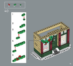 LEGO 10308 instructions page 35 – build guide